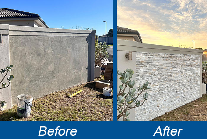 Professional wall painting transformation